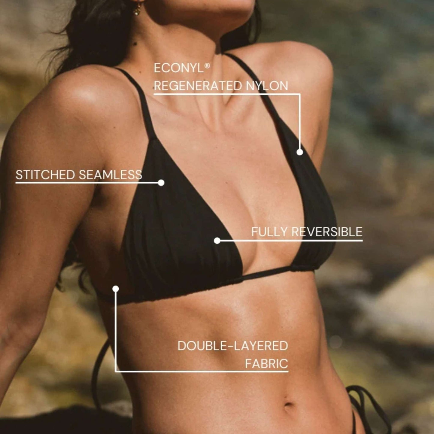 Bikini Tri Top Petrol