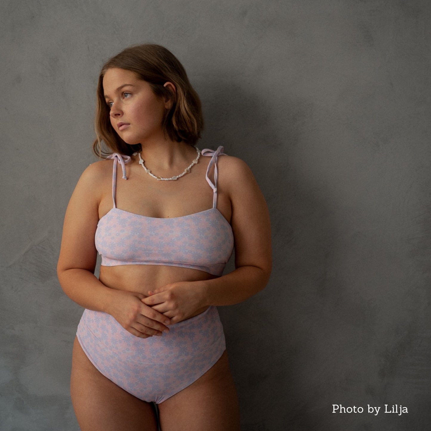 Ribbed Tie Top Lila