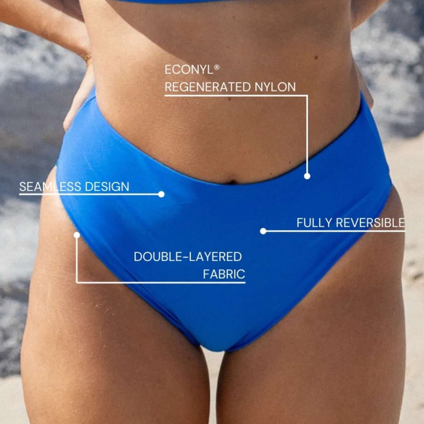 Petrol Blue Midi Bottoms